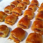 rollos de salchicha terminados